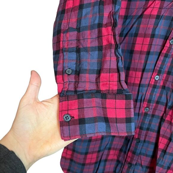 Gap western plaid belted shirt dress. Size small - Picture 5 of 11